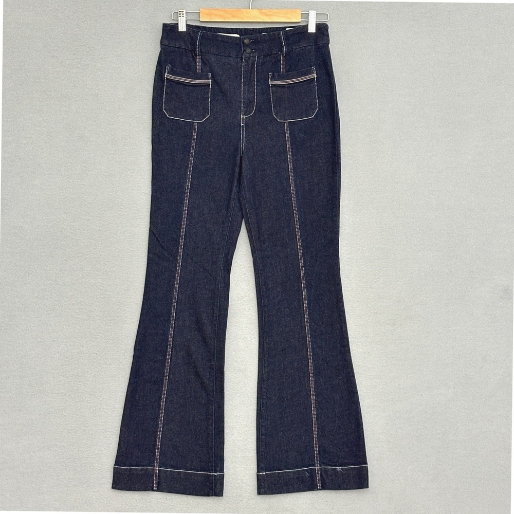 Pilcro Anthropologie Womens Jeans 29 Dark Wash Bootcut Flare Boho Western Chic